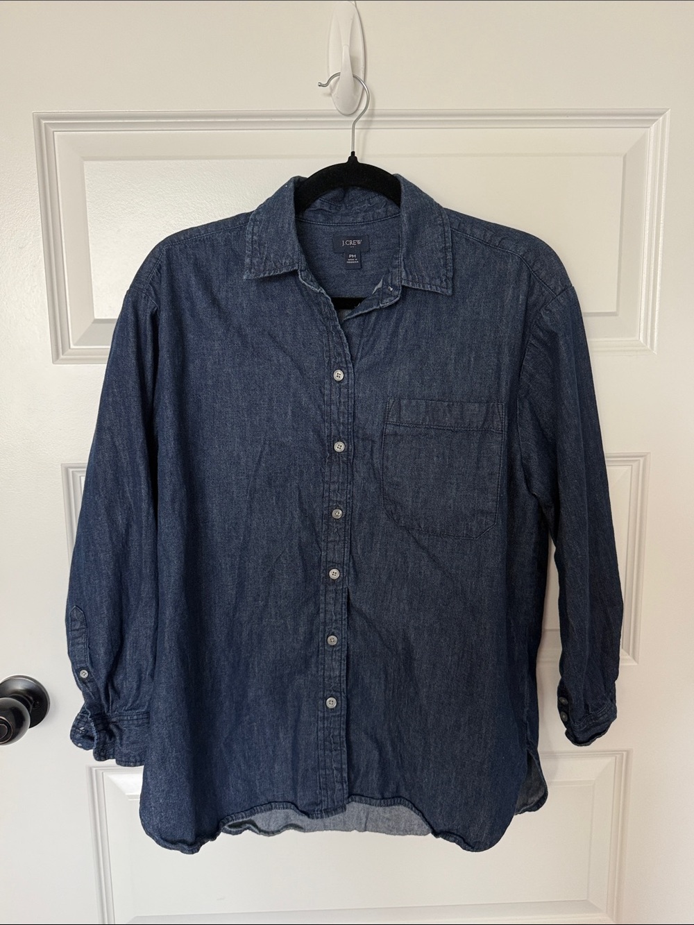 J. Crew women’s Dark Blue Denim Shirt